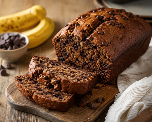 Banana bread au chocolat
