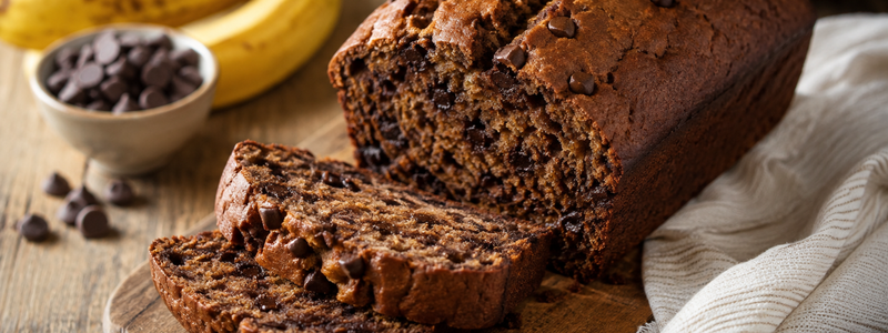 Banana bread au chocolat