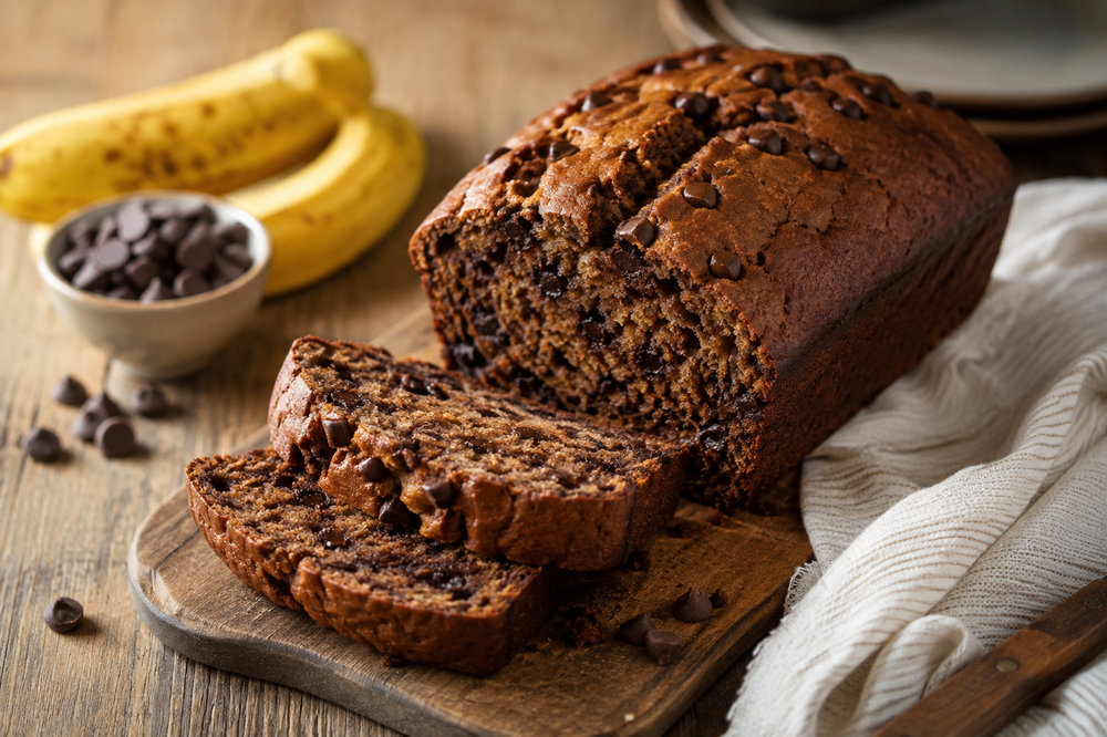 Banana bread au chocolat