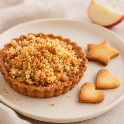 Tartelette crumble à la pomme